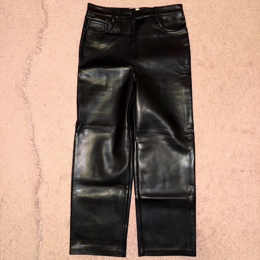 Wilfred Leather Pants in Black
